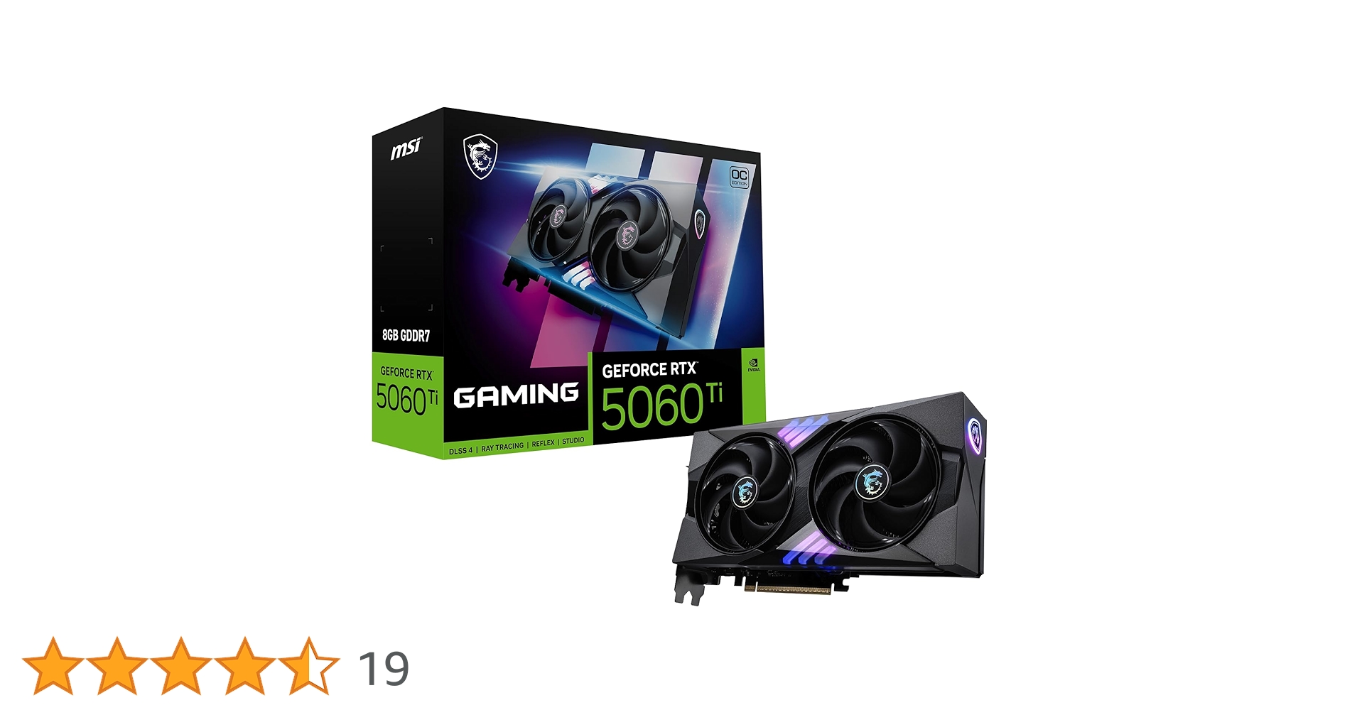 グラフィックボード・グラボ・ビデオカード MSI GeForce RTX 5060 Ti OC Edition Amazon | MSI Gaming RTX 5060 Ti 8G Gaming OC グラフィック